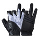 DAIWA spring and summer DG-2023/2123 Fingerless quick-drying fishing gloves, half-finger cooling gloves, split-finger gloves, 3 fingers exposed-Deep Sea Black Pattern M