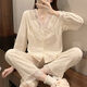 Wanmanduo cardigan pyjamas féminin coton automne style dentelle sexy dentelle à manche en V Célébrité Internet court spectacle 1 3882 # abricot jacquard m recommandé 80-105 Jin [Jin est égal à 0,5 kg]