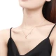 Saturday Blessing Jewelry 18K Gold Diamond Necklace Women's Xingyue Color Gold Rose Gold Necklace Mother-of-pearl Pendant Brilliant KIBK066516 About 40+5cm