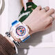 
Park Ri watch student junior high school female ins style internet celebrity simple electronic watch Harajuku sports fresh 918 transparent purple 692-43 watch + battery