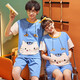 Mobeihai pareja pijama para mujeres en el verano dibujos animados de manga corta lindo verano para hombres de tallas para hombres de tallas para el hogar de tallas de tallas