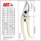 Alice pruning shears Alice 130DX imported from Japan, flower shears, gardening shears, garden scissors, fruit tree shears, original imported shears + spring