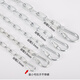 Wanlian double-headed dog chain, medium and large dogs, small dogs, iron chain collar, traction rope, anti-biting dog rope, dog chain, dog walking rope, 3.0mm thick (15-40Jin Jin is equal to 0.5kg), small and medium-sized 1.5 meters