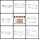 Ziwu Qian Xiaoka Storage Box Flip Acryl Desktop Ultraman Card Sequation Card Box großer Kapazität 4877. Seite U Transparenter Korb - 1 mittlere Länge