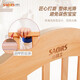 Maîtrise (XS) Berceau lit multifonctionnel lit d'enfants lit bébé lit épisser lit en bois massif berceau simple lit simple + matelas (berceau + moustique net)