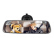 IZToss Car Reflective Auxiliary Mirror Reversing Rückspiegel 360 Grad einstellbarer Blindfleck Universal Baby Mirror Coach Mirror 24,5*6,7 cm vergrößertes blaues Spiegel-Anti-Glarigkeitsmodell