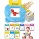 Dinglong Vishi Toys Máquina de la tarjeta de educación temprana para niños 1-6 años Máquina de aprendizaje China e Inglaterra Iluminación bilingüe Alfabetización para bebés Inserto Inserto de color naranja 224 Palabras-pure Inglés