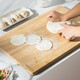 Maxcook Schneidebrett Bambus-Schneidebrett Verdickungs-Schneidebrett Rollplatte Haushalts-Schneidebrett 49 * 34 * 1,95 cm MCPJ4000