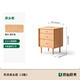 
Original original solid wood bedside table modern simple oak small apartment storage side cabinet bedroom storage cabinet L7028