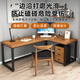 Sands Duke Solid Wood Computer Desk Corner Desktop Home Desk Gaming Bedroom Corner Corner Simple Office Writing Study Desk Deluxe Edition 180*55*75 Side Length 100 Thickness 5cm