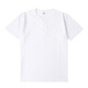 Chukuo heavyweight pure cotton Henley short-sleeved T-shirt men's summer American retro trend ins loose casual Henley collar T-shirt white S (recommended 90Jin Jin equals 0.5kg -110Jin Jin equals 0.5kg)