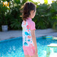 361 children's split swimsuit girl's cute print baby boy's cartoon hot spring swimsuit two-piece set