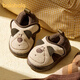 Balabala children's cotton slippers boys winter indoor home bag heel lightweight non-slip plush kids baby panda cotton shoes brown bear 26 inner length 17cm (170) suitable for feet 16cm long