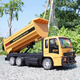 Symper Control remoto Aleación Volgada Volgada Volgada Simulación de camión de transporte Excavador de camiones de transporte Niños Electric Toy Car Boy Camión volquete de 9 vías [Versión de aleación] Una batería recargable