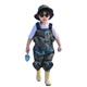 Catch the sea equipment children's water play clothes wading waterproof pants kindergarten beach fishing suspenders one-piece rain boots waders nylon water play clothes 10XL 10XL160 code inner length 16 cm