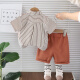 
G.DUCKKIDS little yellow duck boy summer suit children's clothes summer shirt small suit baby one year old dress two-piece set 9224 light bear white 90 Recommended 9 months-1 year old 20-25 Jin [Jin equals 0.5 kg]