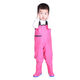 Children's play clothes, one-piece waders, kindergarten waterproof clothes, children's rain boots, men's and women's fishing rain pants, beach children-yellow overalls with pockets 24-shoe inner length 15cm