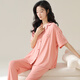 Pyjamas modal printanier et automne pour femmes 2025 Nouveau pantalon à manches courtes à manches courtes à manches courtes minces de vêtements décontractés d'été