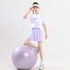 Yoyo One (Yoyo One) Girls Traje de secado rápido para niños Summer bádminton niños tenis niñas corriendo ropa al aire libre y niños grandes ropa deportiva 9922 blanco + 18426 púrpura 160 cm