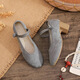 Женская обувь Yonghechun Fashion Женская обувь древнее стиль Hanfu Shoes Old Beijing Clate Thote туфли с толстой каблукой чай Art Art Cheongsam Женская одиночная обувь этническая вышитая обувь 826 Fuguihua Grey 35 (стандартное число)