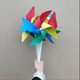 Vinoa small windmill decoration outdoor rotating plastic children's hand-held toys kindergarten one-yuan small gift wholesale 50 four-page hand-held solid color