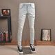 JAGR Tendy Brand Jeans Herren Sommer alter schlanker Retro High-End-Hosen Frühling und Herbst Casual Herren Jeans BXC-9732 Leichte Farbe 30 2 Fuß 3 Slim Fit Standard Code