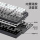 腹灵mk870pro黑莓侧刻机械键盘蓝牙有线无线客制化电脑游戏静音办公 【单模】黑曜石Pro+极昼侧刻 KTT酒红轴【麻将音】 87键