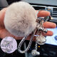 Mu Mingerlai Mädchen Herz Key Chain Kreative Schlüsselkette Frauen Otter Rabbit Hair Ball Plüsch Anhänger Auto Schlüsselkette Mädchen Pack Pendell