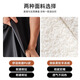 Kunfeng Schminktisch Make-up Stuhl Leichte Luxus High-End-Dressingstuhl Internet Promi Maniküre Stuhl für Mädchen Schlafzimmer Moderner einfacher Hocker weißer Kaschmir [normal] schwarze Beine