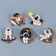 LEMIAO astronaut brooch Japanese cute space planet astronaut metal badge male and female student bag pendant accessories style 1