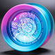T Boiling Point Dead Sleep Super Long Professional Advanced Yo-Yo Death Metal Game Special Yo-Yo Kinder Neue Stil-schwarzes rotes Silber [Siedepunkt] Handschuhe + Ersatzseil