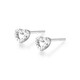 Mengjinyuan PT950 platinum earrings sparkling love car flower earrings, birthday gift for girlfriend, about 1.35g