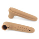 Bingyu anti-collision door handle protective cover silicone door handle child safety wall anti-collision cover L-shaped brown 2 pieces BH-615
