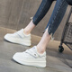 SIPUWANG (SIPUWANG) small white shoes for women 2025 new double Velcro small white shoes for women thick soles for women single shoes without laces Milan G723 35