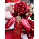 Wedding Corsage, Wedding Groom, Wedding Bride, Bridesmaids Brooch, Corsage, Parents Welcome Family Complete Supplies, Rose Corsage (Girl Gift)