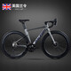 Raleigh Lanling Road Bike Innen in der Hidden Line Aluminiumlegierung erwachsene Männer und Frauen Teenager Student Racing Bike Night Shadow Knight Gray Integrierte Hidden Line 700C (geeignet für Höhe 165-195 cm) 16 Geschwindigkeit Blaupause R3 Gate Transformation Line Disc Disc