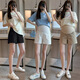 
Jingqi (JOYNCLEON) maternity shorts wear summer thin jeans leggings for women safety pants maternity outfits beige XL Jyk176505