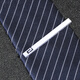 Beautifully made tie clip for men, fashionable and simple, silver, formal, business, professional, groom, wedding, best man, student tie clip, silver