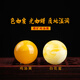 Fat Donglai same style chicken oil yellow original stone old beeswax single bead pendant amber round bead bracelet loose beads star and moon Rudraksha chicken oil yellow-6mm-single