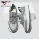 Sept Wolves Chaussures masculines Mesh Breaspable et Chaussures décontractées à l'épreuve des odeurs pour les chaussures de marche pour hommes NOUVELLES chaussures de sport à lacets Softs Sole Sole Grey 9922 38