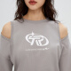 Solo el temperamento de la moda de invierno versátil cuello redondo suelto sudadera de manga larga para mujeres 12349S025 E38 Travel Bird Gray s (160) 80a