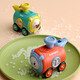 Ai Fuer children's pressing toy car baby 1-3 years old car with whistle variable face train June 1st Children's Day gift pressing whistle train [Yellow Tiger]