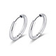 Lnieer medical titanium steel earrings plain hoop earrings for women, light luxury and high-end titanium alloy earrings, ear bone nails, ear piercing earrings for men, suitable for earlobes, 14mm medical titanium steel earrings