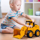 Chisen Children's Engineering Car Toy Toy Boy Bagger 2-3 Jahre altes Trägheitsauto Bulldozer Baby Bildungsspielzeugauto Pressen [Bulldozer] 686p-13b Multi-Geled Swing