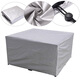 Pei Linkai can customize furniture dust cover, rain cover, protective cloth, outdoor furniture cover, waterproof cover, swing table and chair sun protection cover, silver, customized to size