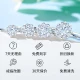 Xin Wanfu White 18K Gold Diamond Ring Women Show Diamond Group Inlaid 1 Carat Effect Marriage Proposal Engagement Marriage Diamond Women Ring Loose Diamond Customized Gift for Girlfriend [Super Value Recommendation] 1 Carat Effect 22 Points