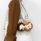 Youyou original genuine happy hedgehog plush pendant doll cute doll toys schoolbag backpack hanging decoration gift brown color send teachers and classmates students graduation gift children girlfriend wife boy girl best friend souvenir birthday gift girl gift
