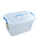 Boîte de rangement multifonctionnelle boîte en plastique boîtier de rangement boîte d'organisation boîte de jouets extra large boîte de rangement de voiture 2691 environ 120L transparent
