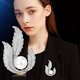 Marco Bizzarri brand light luxury pearl dancing leaf brooch women's luxury brooch high-end women's pearl corsage exquisite suit accessories anniversary gift to girlfriend and wife