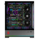 AOC Aidong ACG880B Black Eatx Gaming Computer Desktop Host Case 270 SEA View Room Schnellentfernung/9 Slot Dual Graphics Card/Support 480 Wasserkühlung/digitale Funktionsbildschirm Display